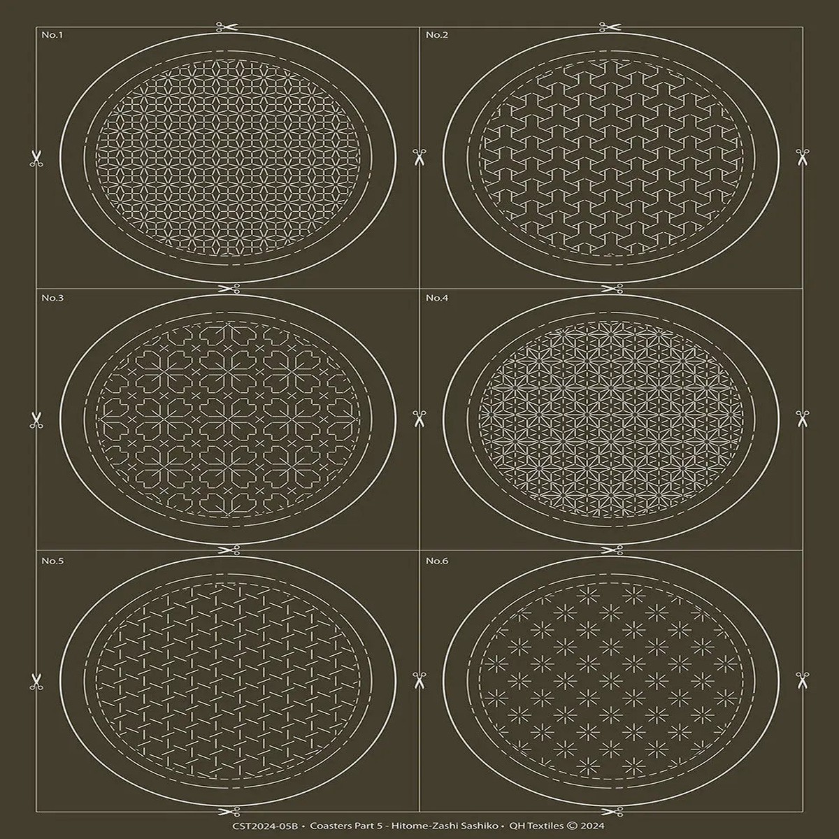 Coaster Part 5 Hitome-Zashi Coaster Kit Slate
