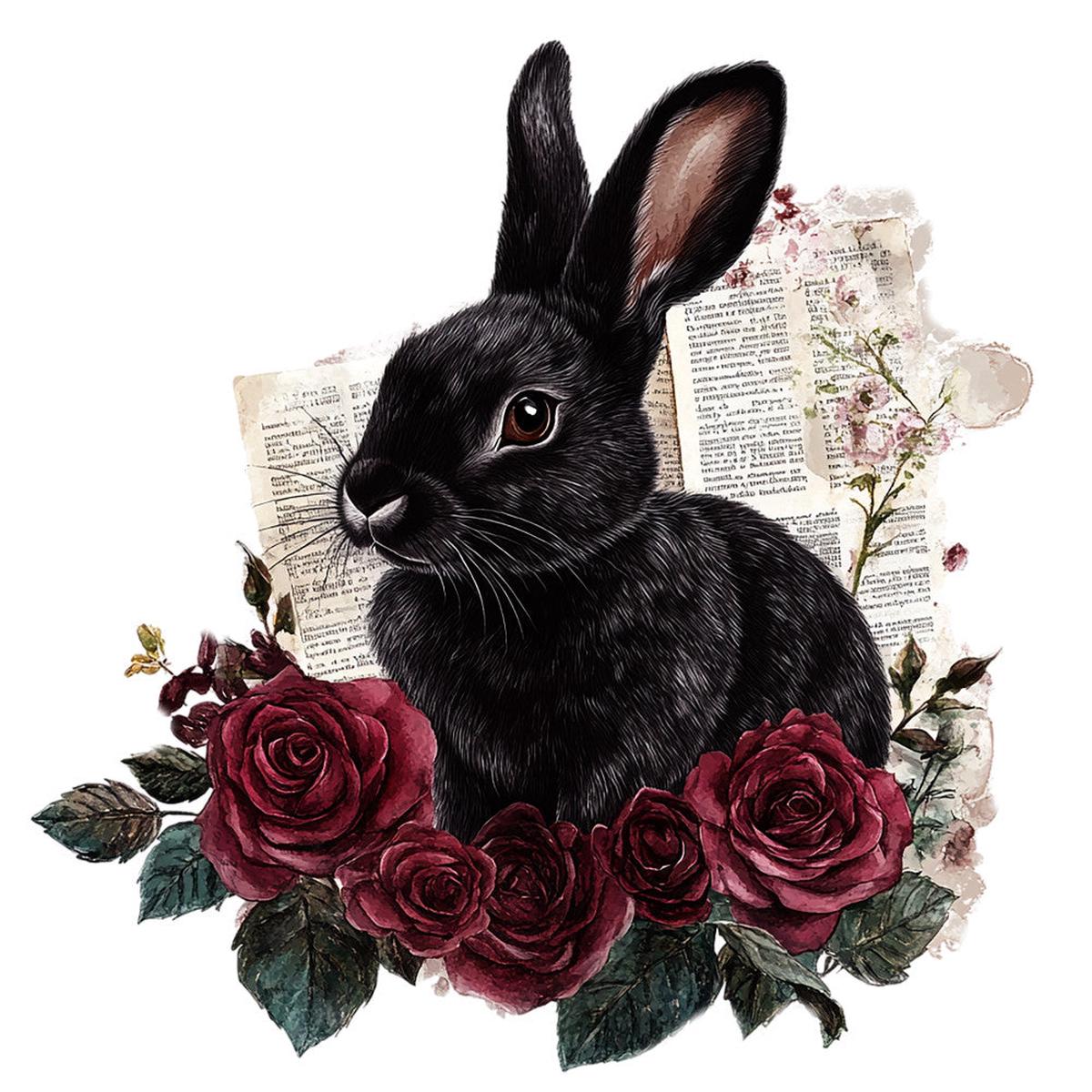 Dark Romance Fabric Panel 20