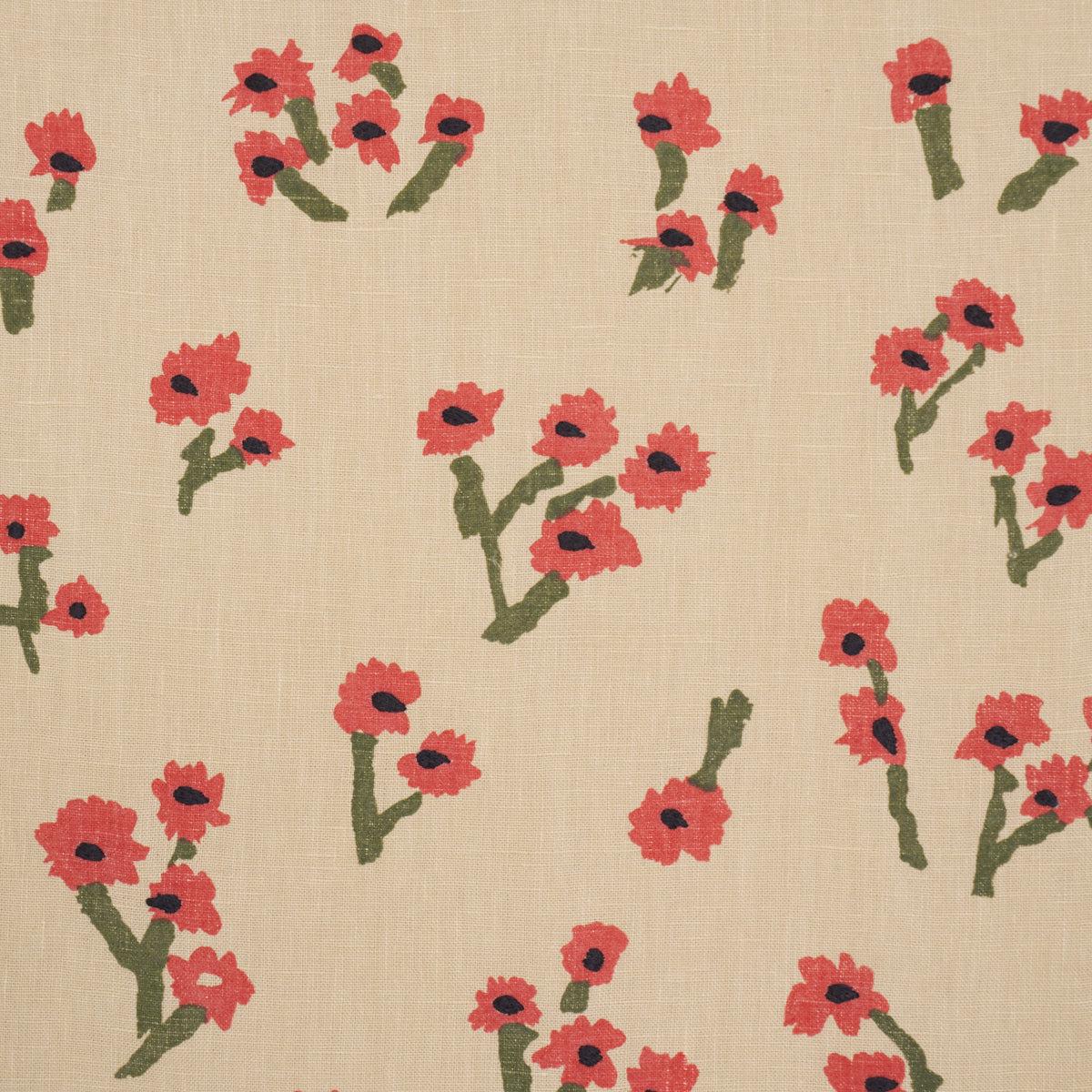 Rosie Posy - Red - Schumacher 85901 Fabric