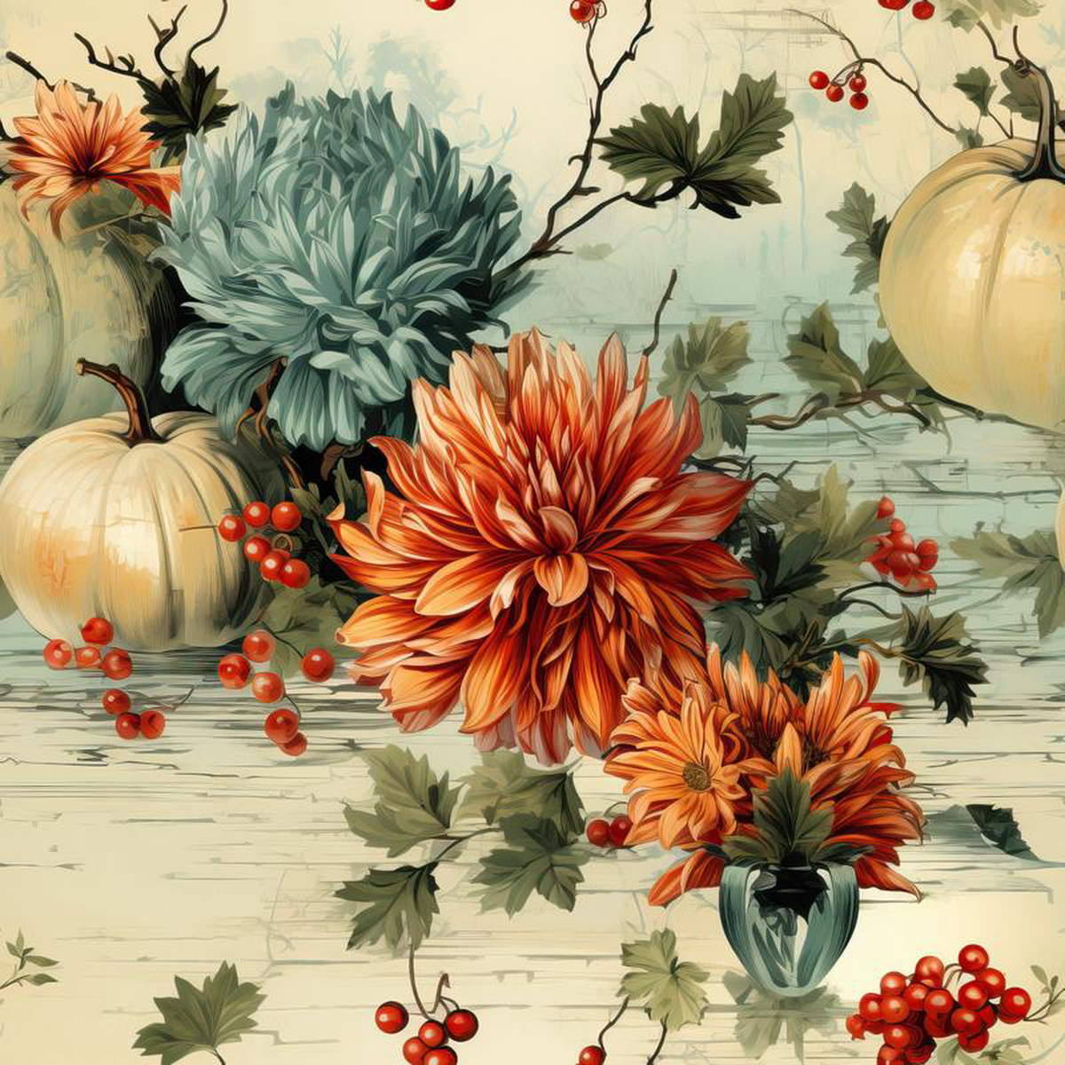 Thanksgiving Elegance Pattern 11 Quilting Cotton Fabric