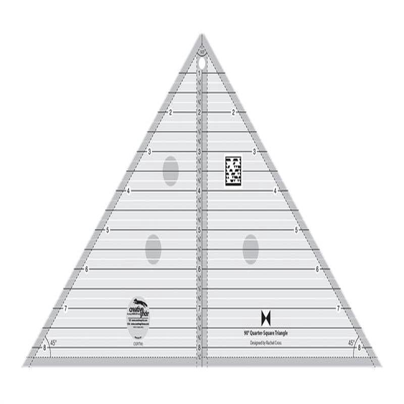 Creative Grids 90 Degree Quarter-Square Triangle Ruler CGRT90