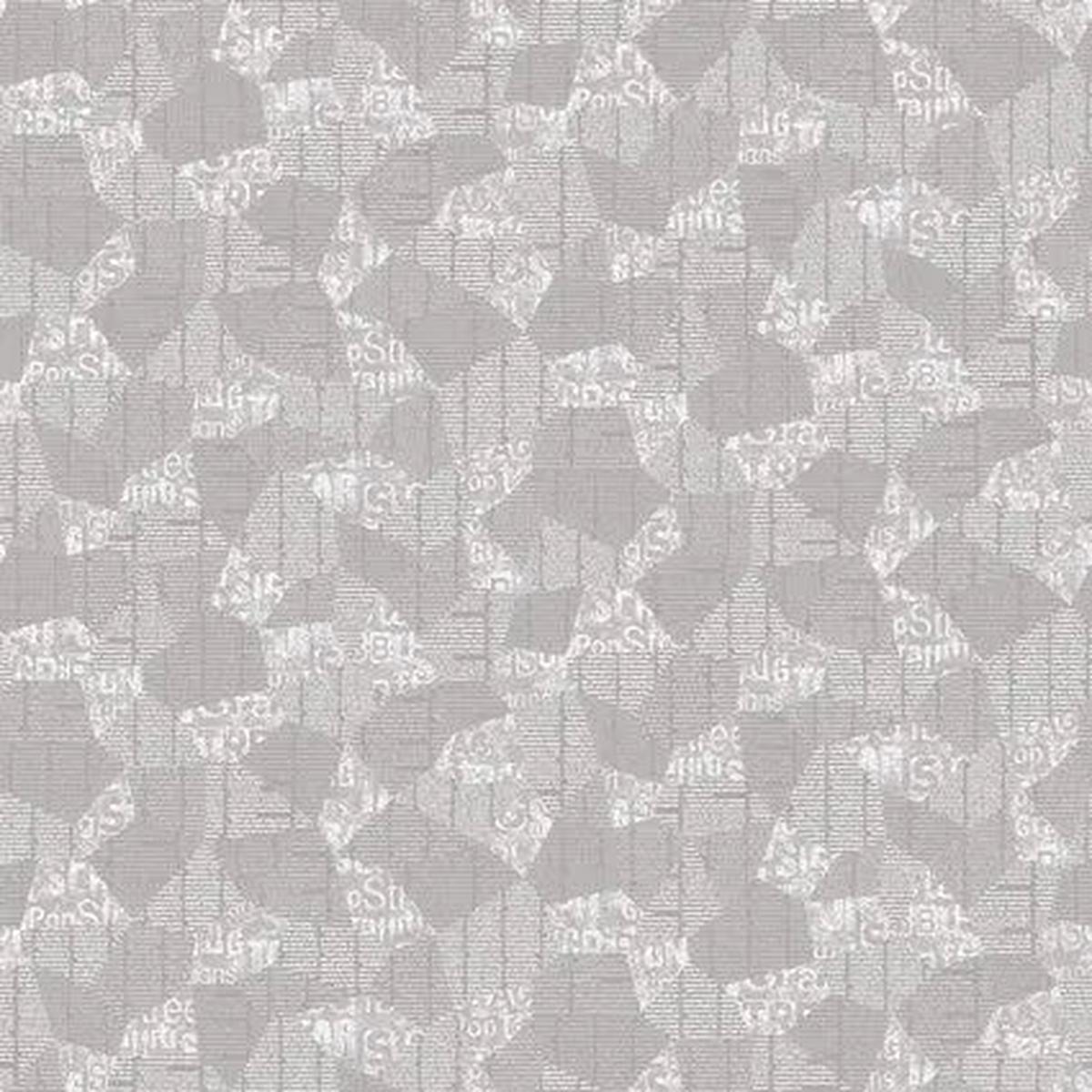 Grey Abstract Cotton Wideback Fabric per yard