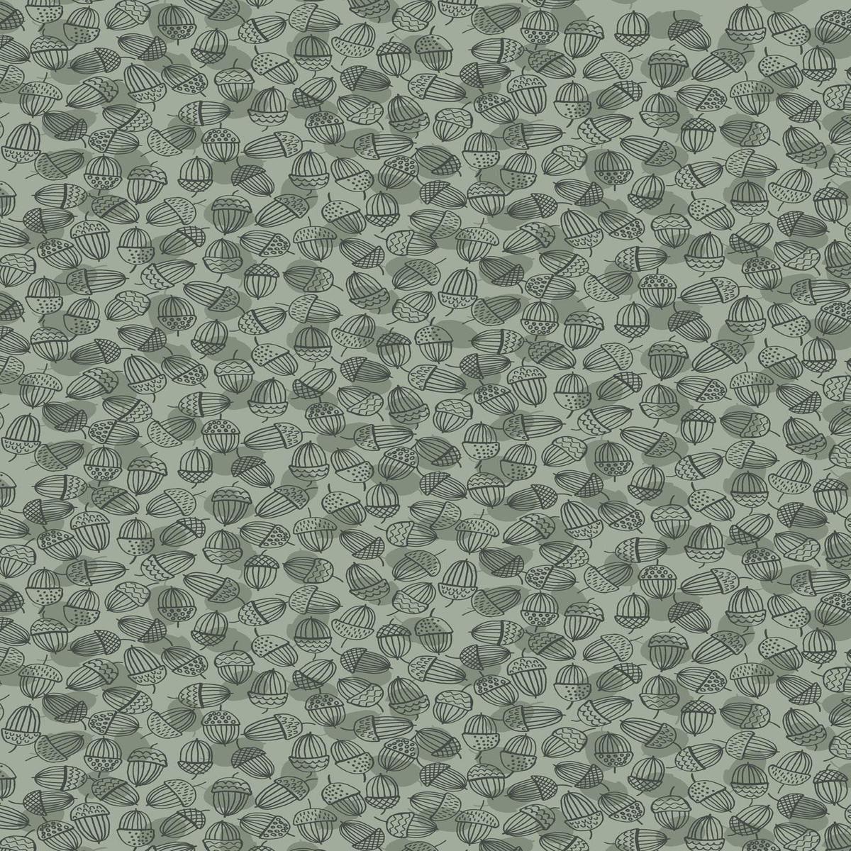 Snuggle Up Season Premium Flannel Acorns By Lewis & Irene Sage