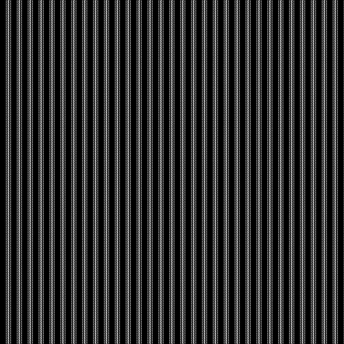 Stitching Housewives Stripes 9826-99 Black Ticking with White Stripes