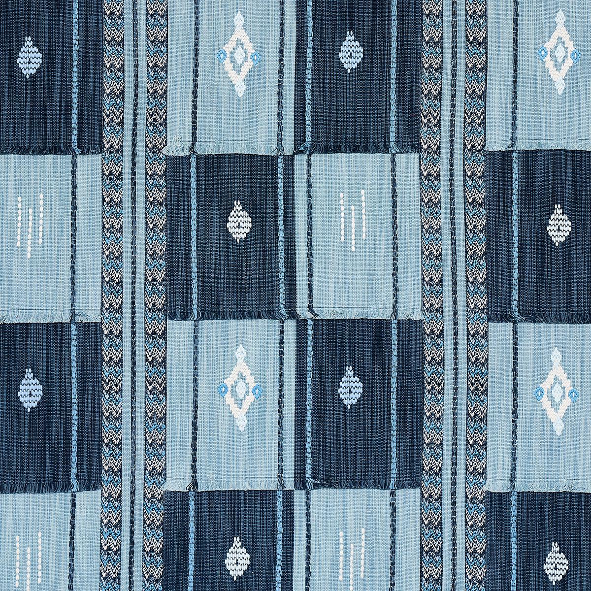 Aravali Patchwork Denim and Indigo Fabric