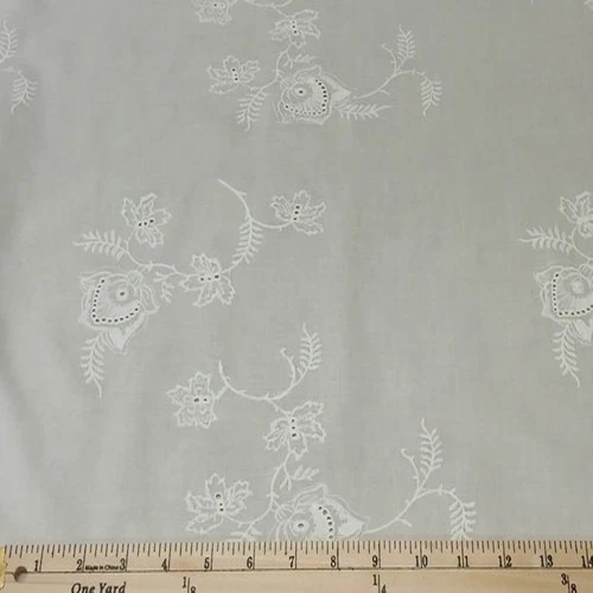 Embroidered Cotton Lawn Batiste 58" Wide Lightweight Fabric by the Yard D166.34
