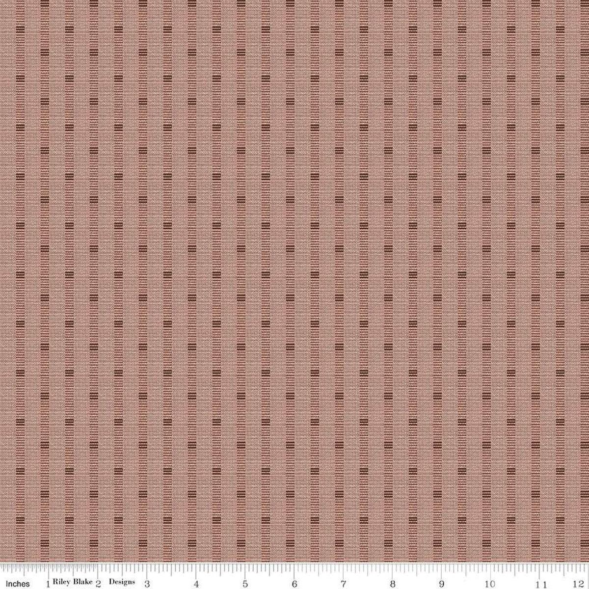 Fabric Riley Blake Brown Shadow Stripe Stitcher's Flannel by the Quarter Yard F15551-BROWN