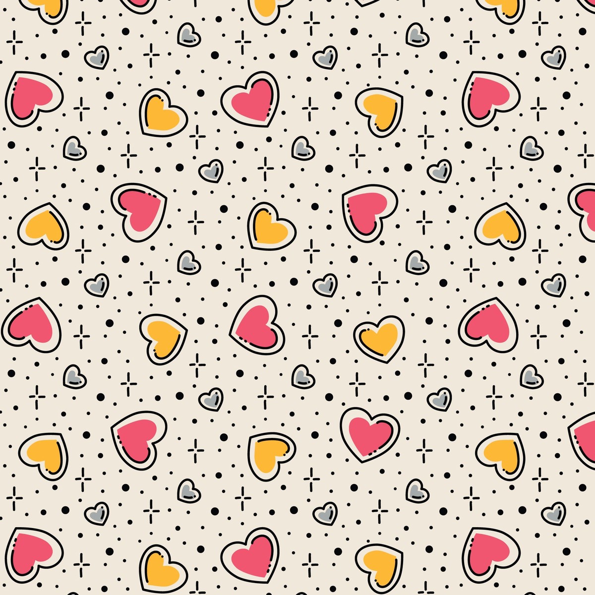 Love Struck Love Ink 3386 Cotton 44/45 Fabric Per Yard