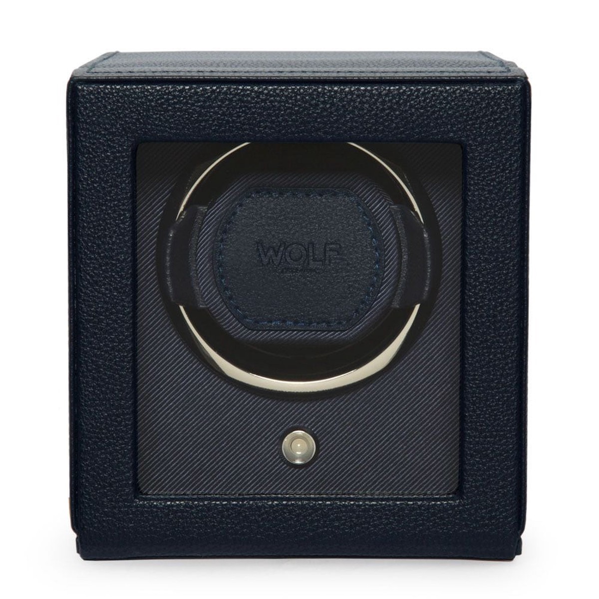 WOLF - Cub Single Watch Winder With Cover in Navy