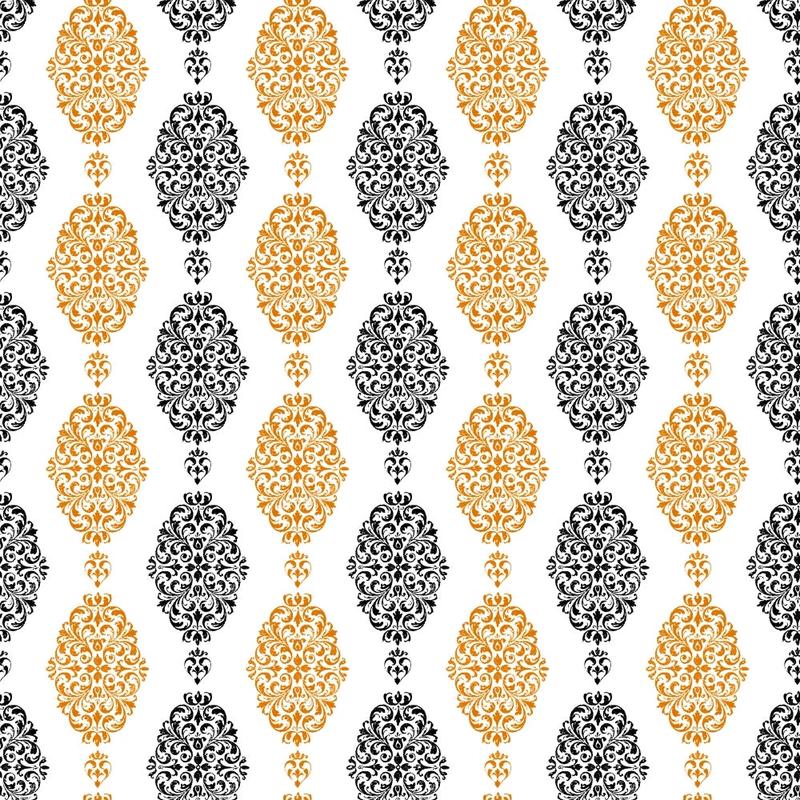 Elegant Halloween Pattern 12 Quilting Cotton Fabric