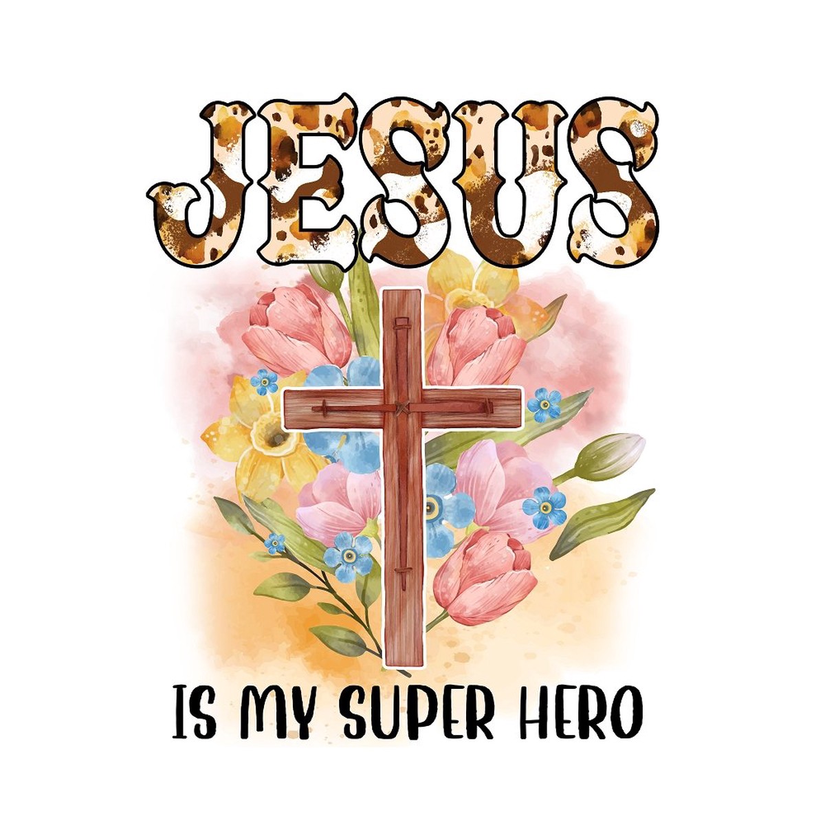 Jesus is My Superhero Fabric Panel