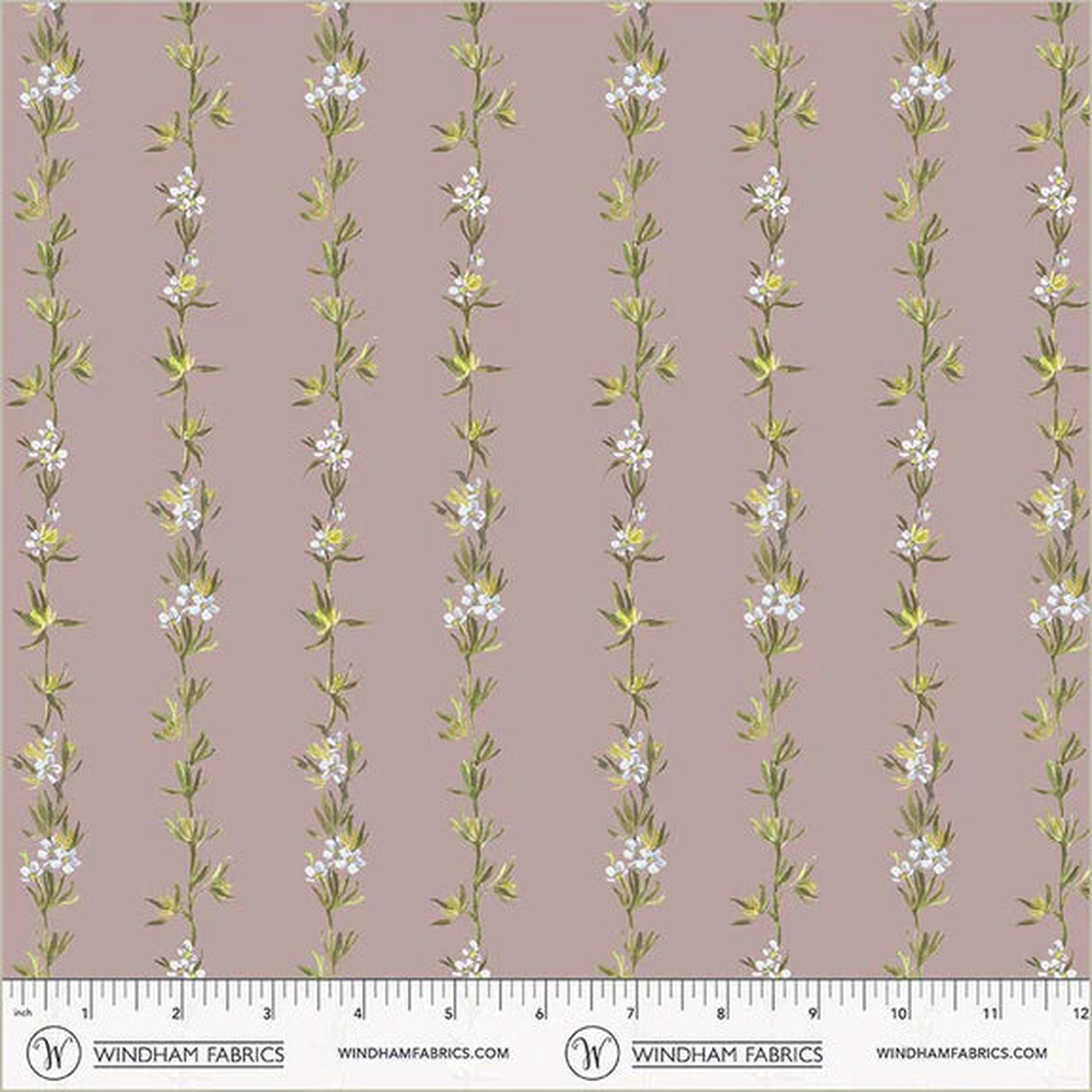 Cotton Fabric, CLIMBING VINES 54876D-13 Lavender, Bloomfield Collection by Kelly Ventura for Windham - 1 yd.cut