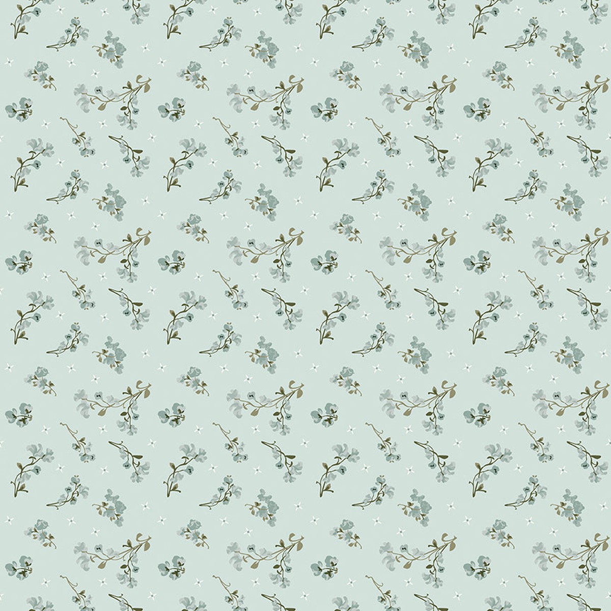 Fabric Riley Blake Bleached Denim Sweet Pea Renew by the Quarter Yard C17283-BLEACHEDDENIM