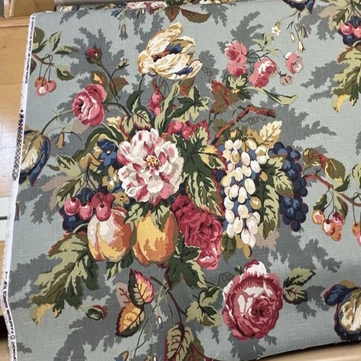 Sage Multi Floral -Upholstery/Drapery Fabric