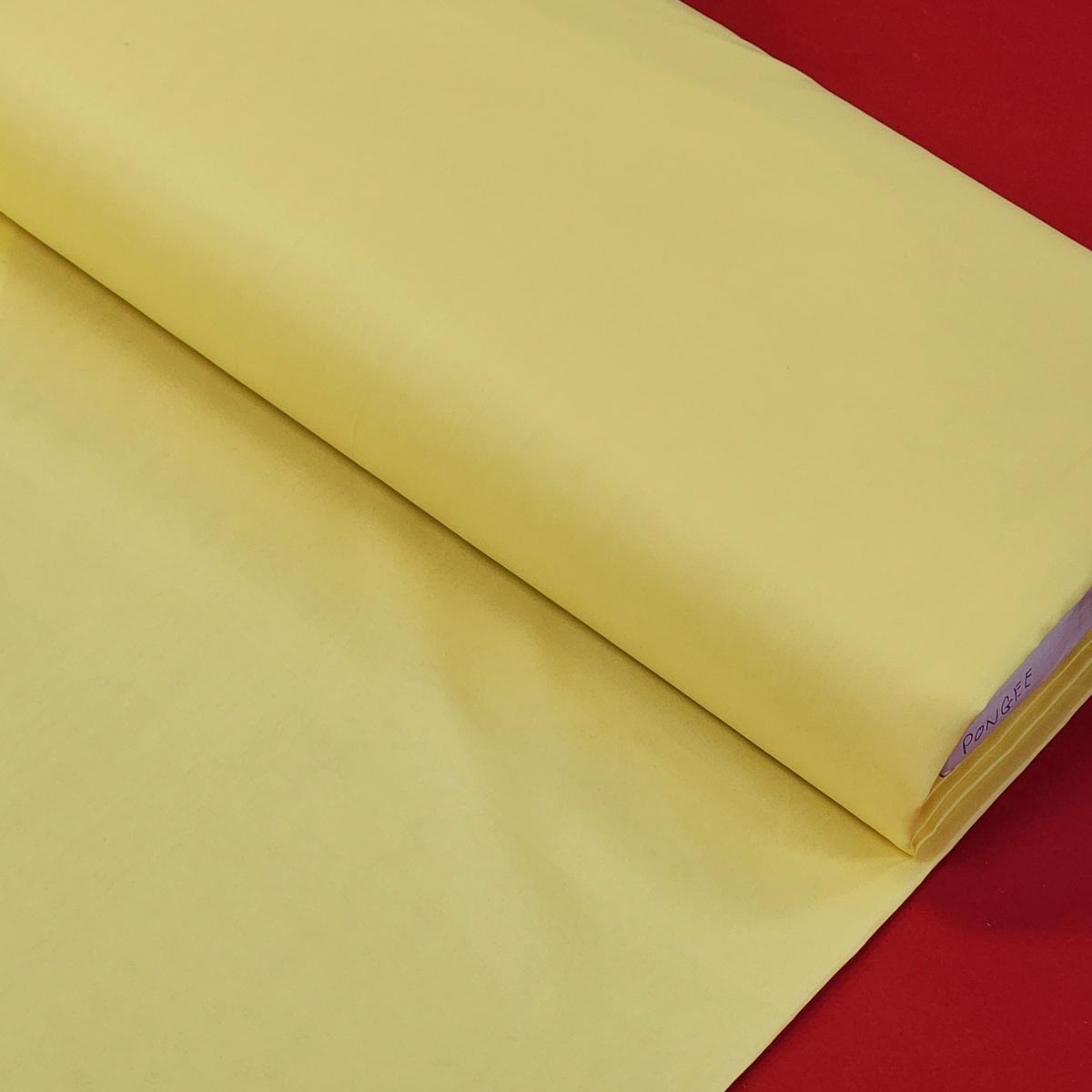 Tela Pongee 58", 100% Polister - Amarillo Claro