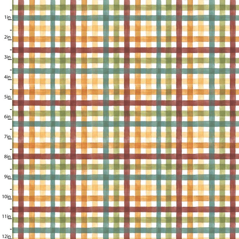 Fabric 3 Wishes Multi Autumn Plaid Autumn Days by the Quarter Yard 23667-MLT