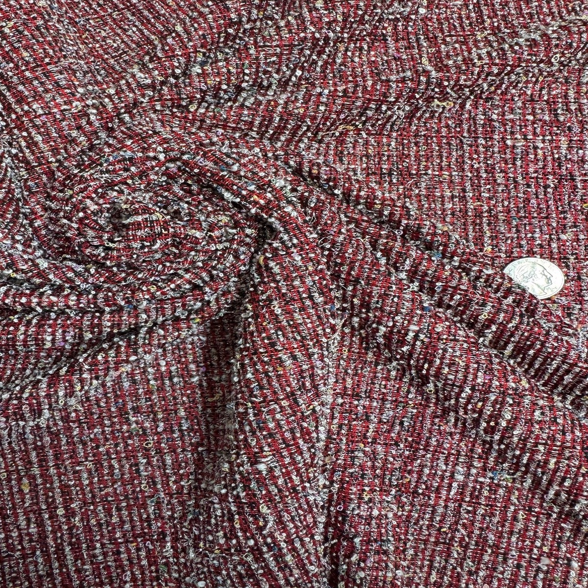 Red Novelty Tweed