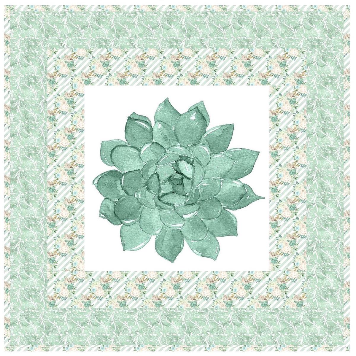 Mint Dreams Flower Wall Hanging 42 x 42