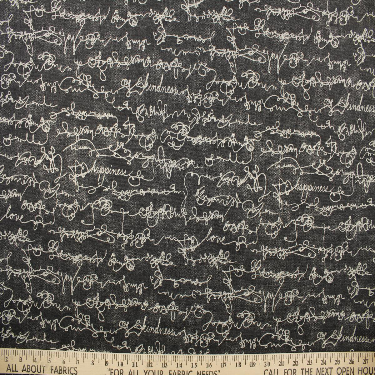 Ellen DeGeneres Love Script in Charcoal