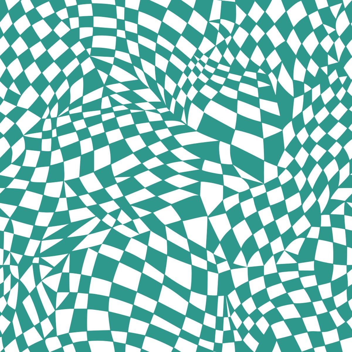 Mosaic Checkered Basics Fabric - Atoll