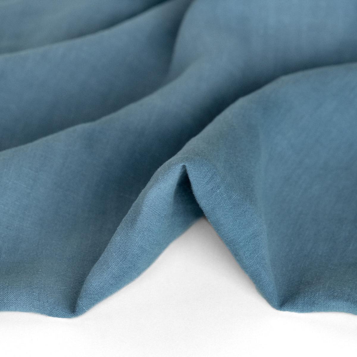 Washed Linen - Pacific Blue