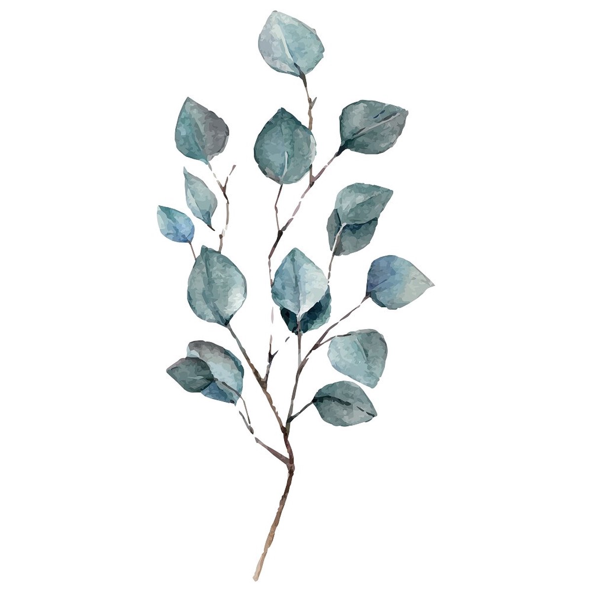 Silver Eucalyptus Fabric Panel