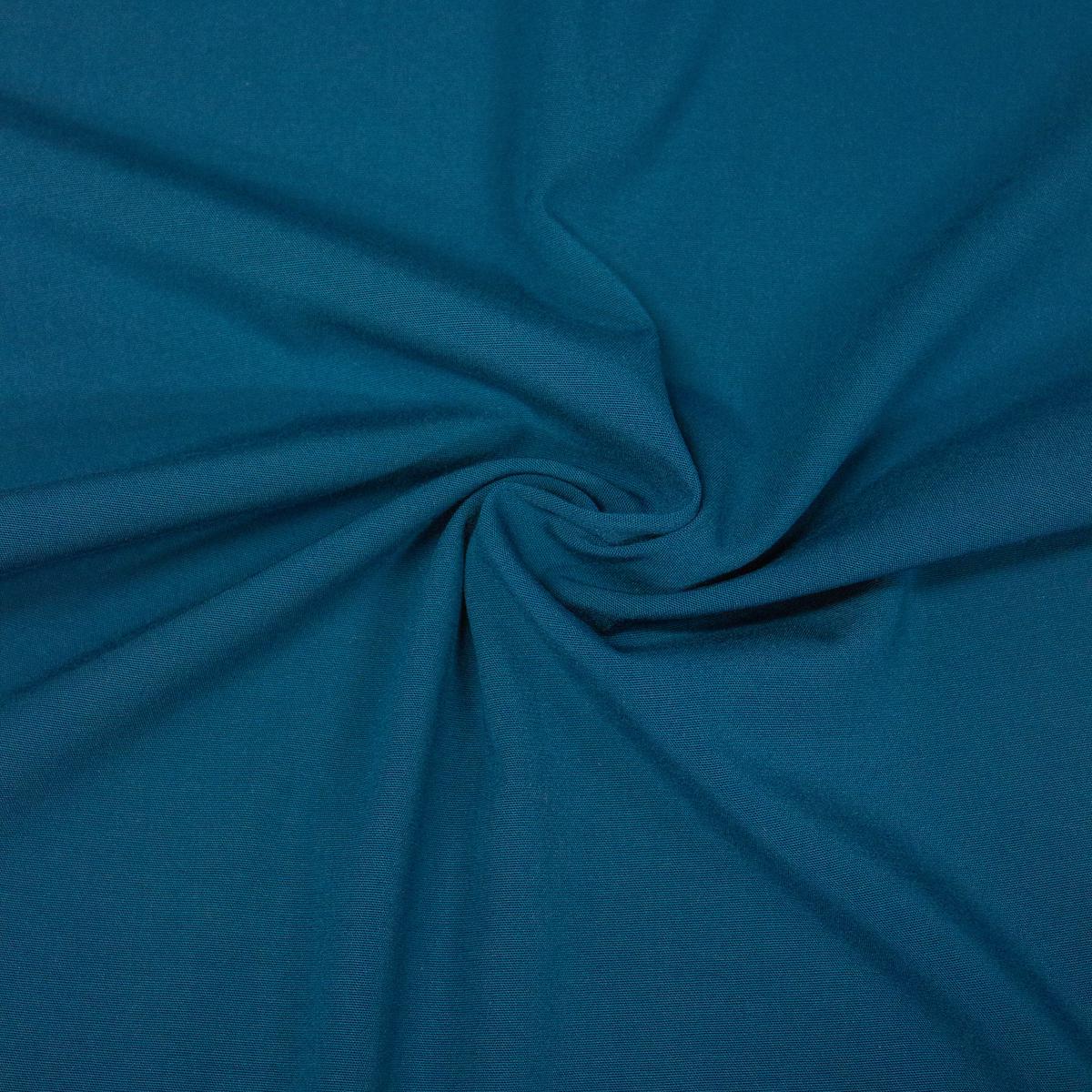 Pepin Blue Petrol Viscose Stretch Fabric