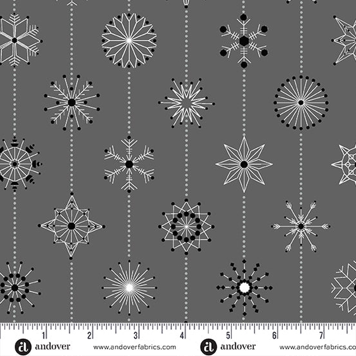 Century Prints - Deco Frost CS-1114-K Sleet Snowflakes