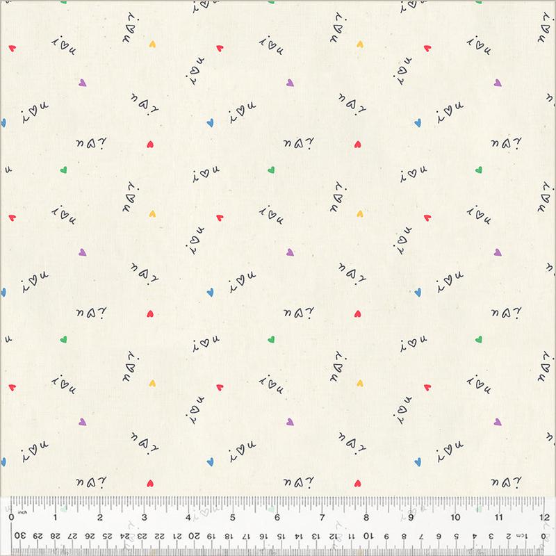 Fabric Windham I Heart You First Crush Miniatures by the Quarter Yard 54267-8