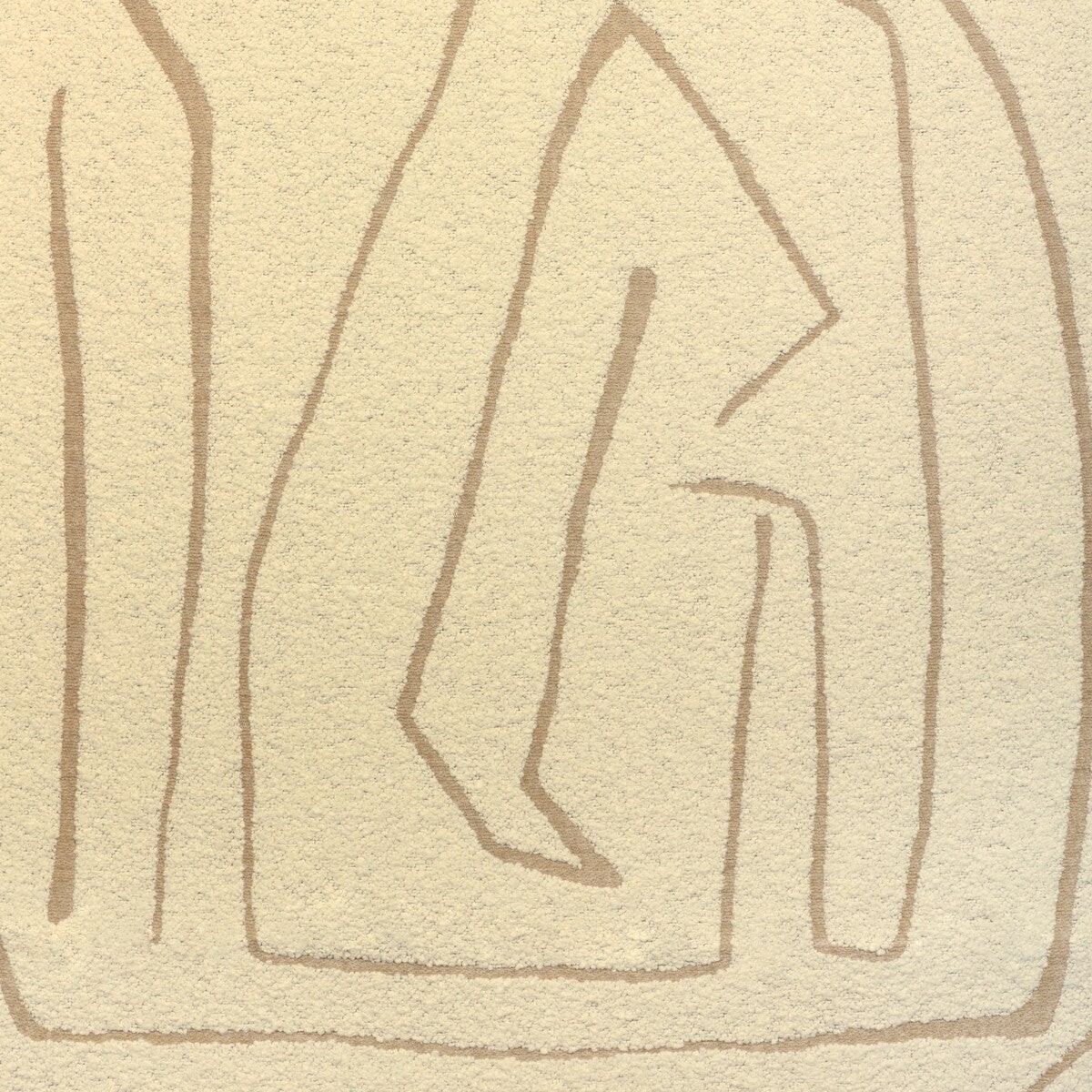 Graffito Boucle Ivory Fabric