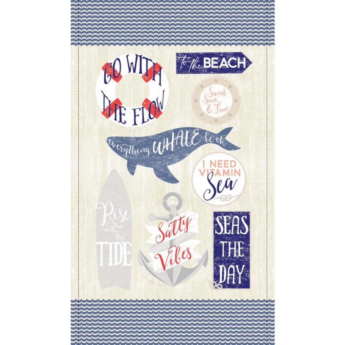 Vitamin Sea To the Beach Panel 24" x 44"