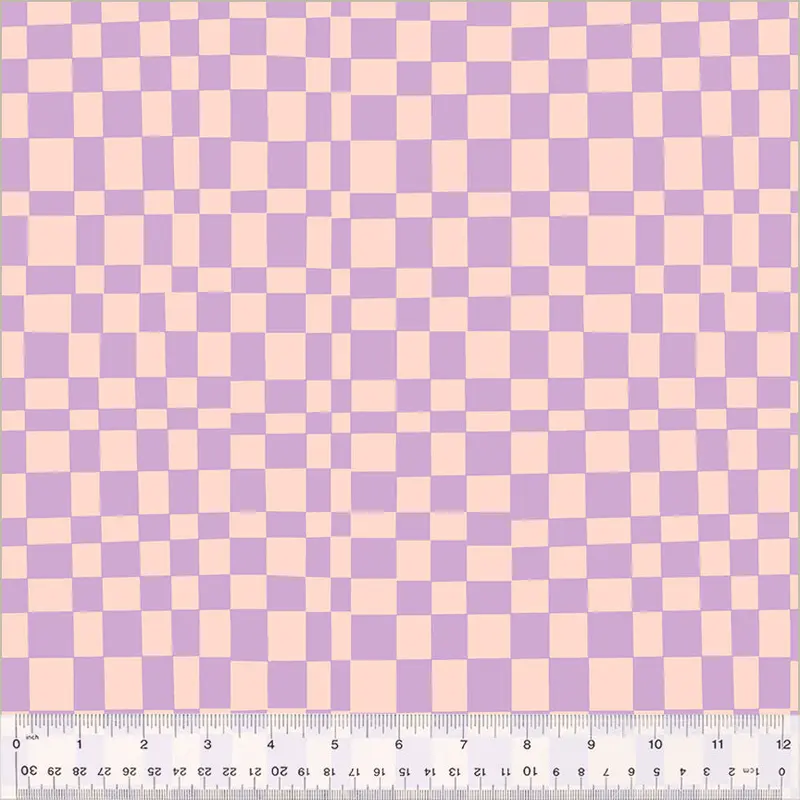 Kaleidoscope Annabel Wrigley 54120D-3 Blush/Vervain Checker Cotton