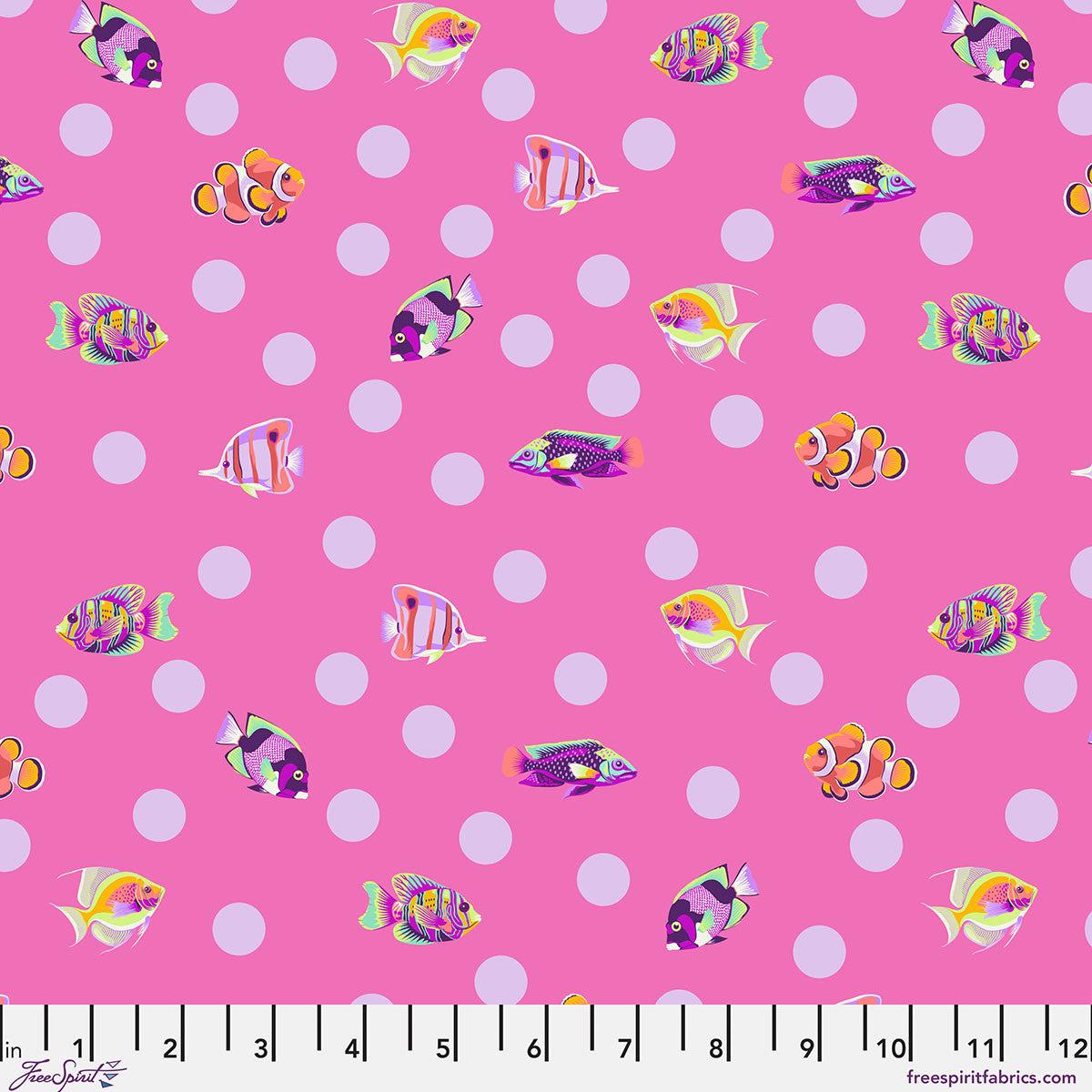 School Crossing - Delphine Floral Reef Tula Pink Fabric Per Yard