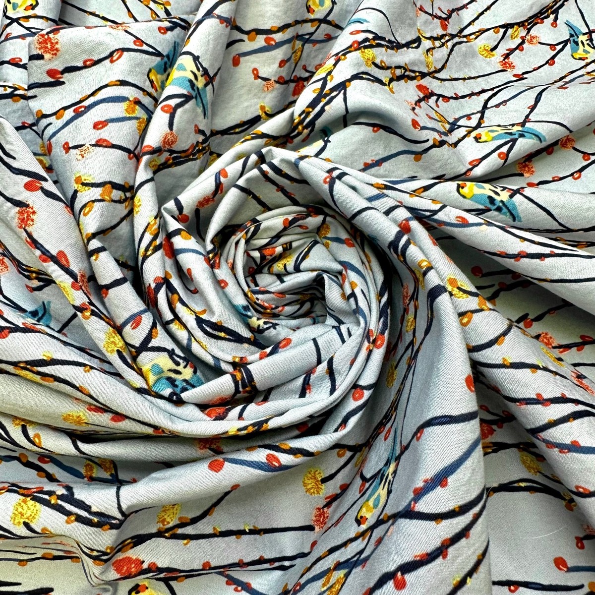 Spreading My Wings - Cotton Woven - Light Blue Multi Birds - 3.2M Bundle