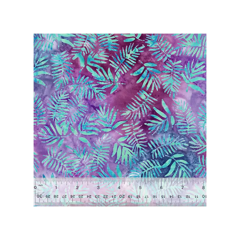 Monet Baliscapes 2663Q-X Orchid Ferns Batik Cotton