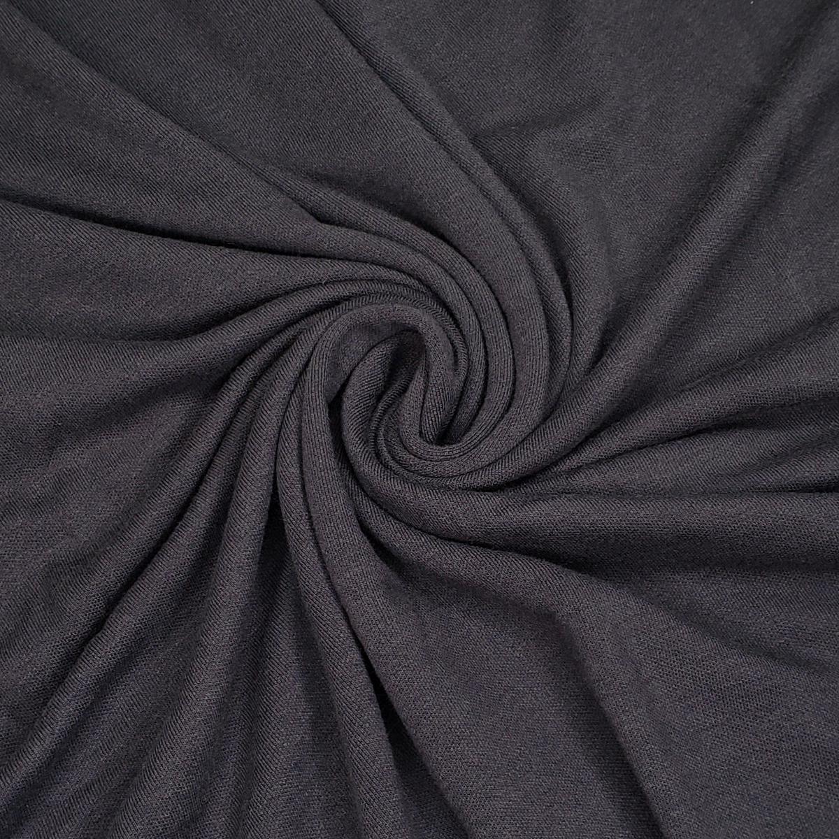 Micha Flint - Tubular Jersey Bamboo/Cotton Knit - Grey - 1/2 Meter