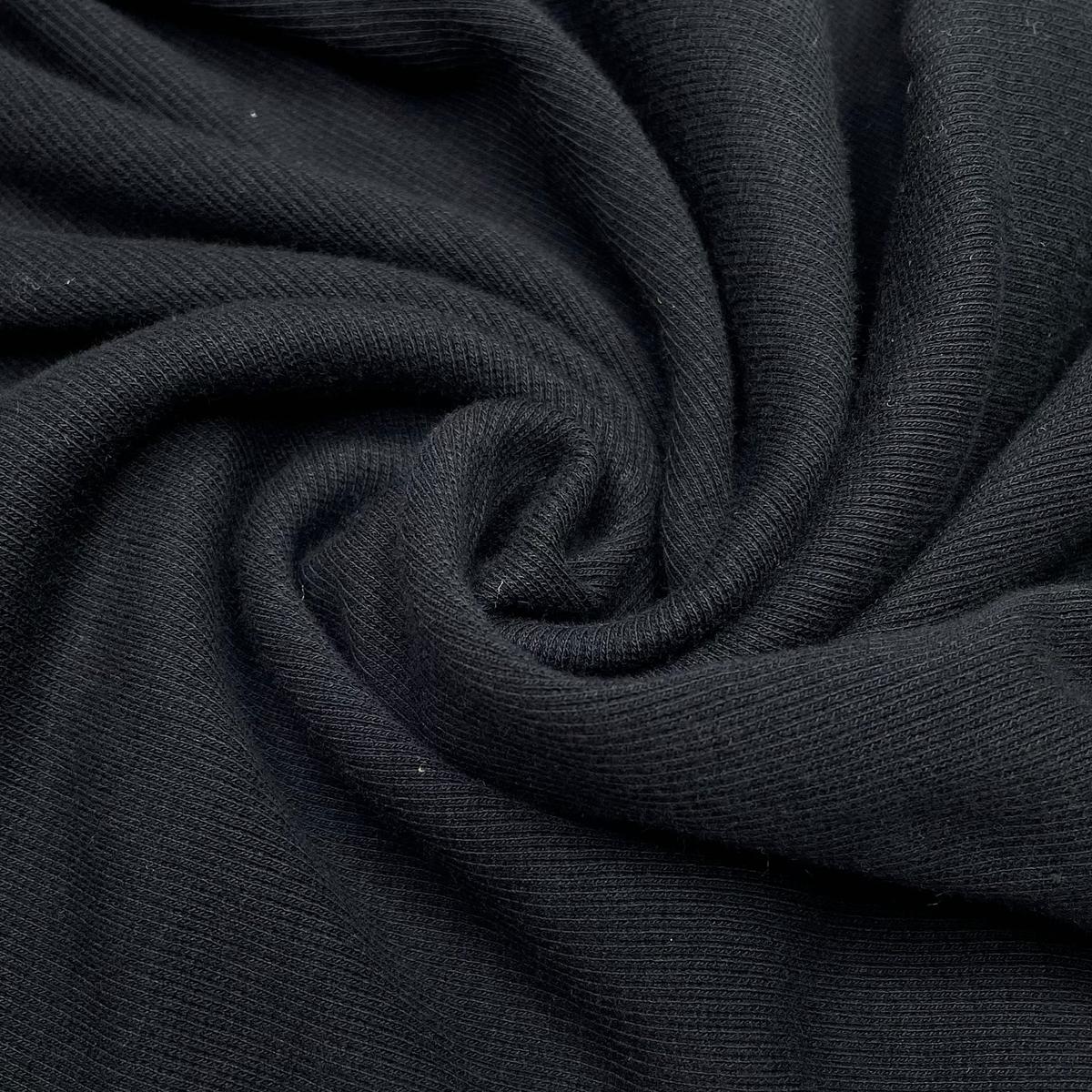 More Than Enough - Tubular Rib Knit Cotton Knit - Black - 1.9M Bundles
