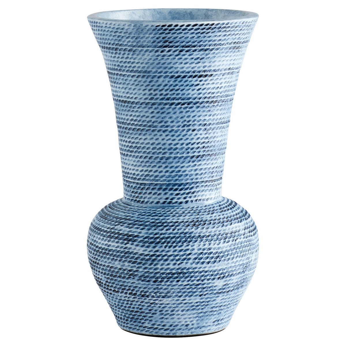 Small Hopewell Vase Designed by J Kent Martin in Blue by Cyan Design