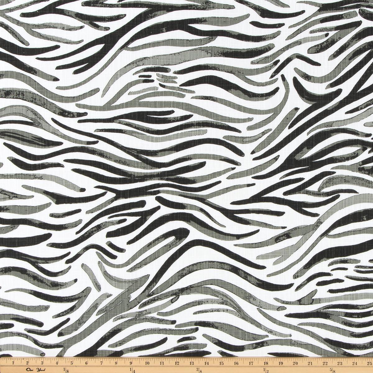 Babur Raven Slub Canvas Fabric By Premier Prints