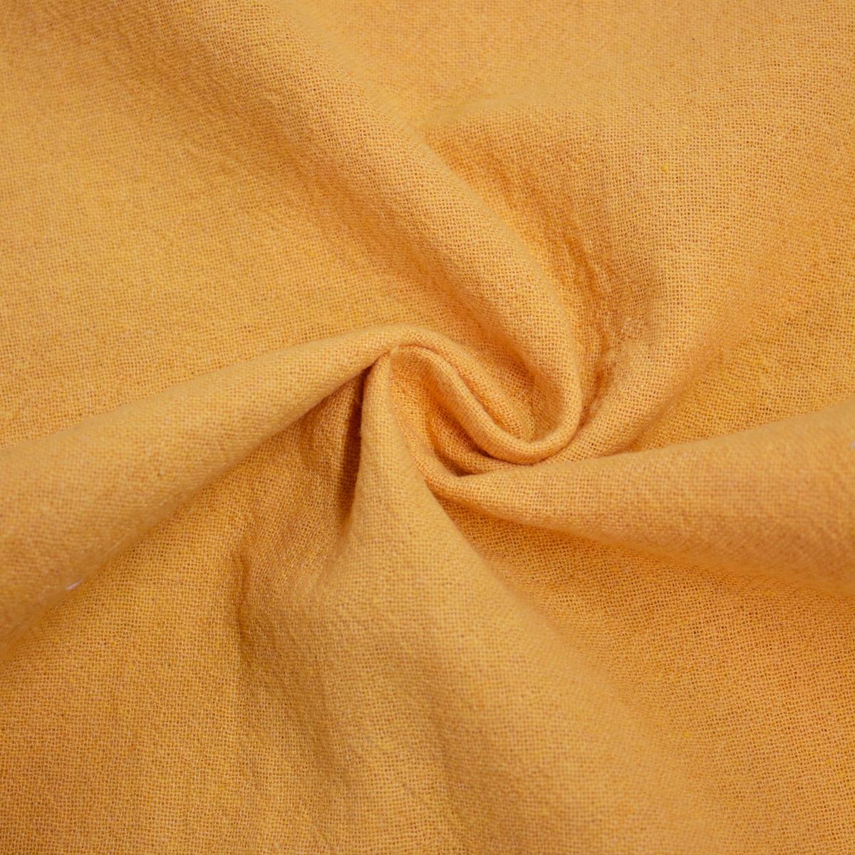 Mason Yellow Cotton Gauze Fabric