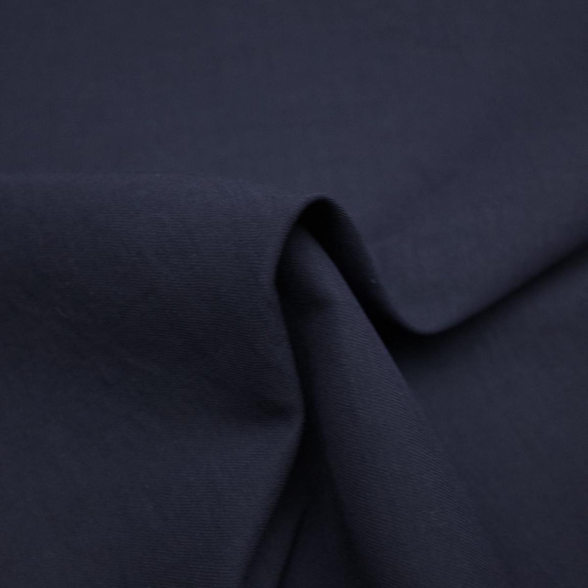 Shaiden Navy Blue Wool Blend Fabric