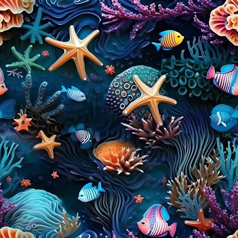 Under the Sea Pattern #10 Fabric