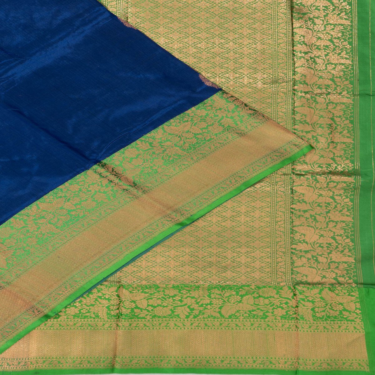 Banarasi Silk Butta Royal Blue Saree