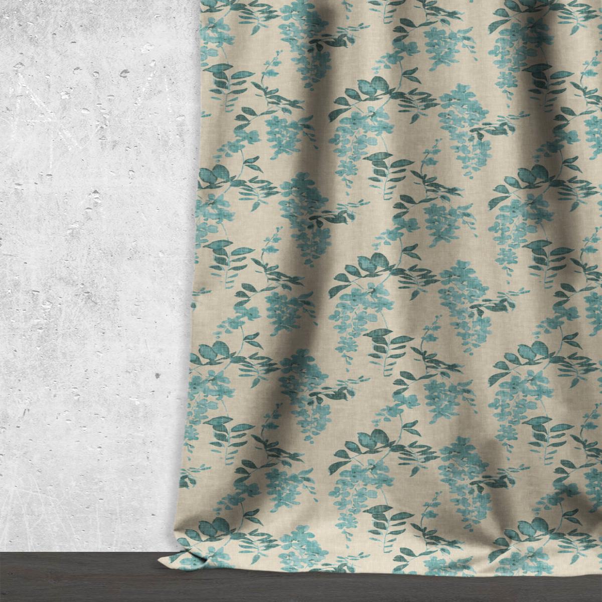 'Meadow Twist' Fabric by the Yard (Blue/ Grey)