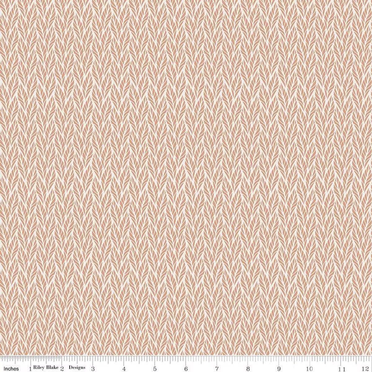 Riley Blake Evening On The Prairie 16750 Beige Geo Leaves By The Yard