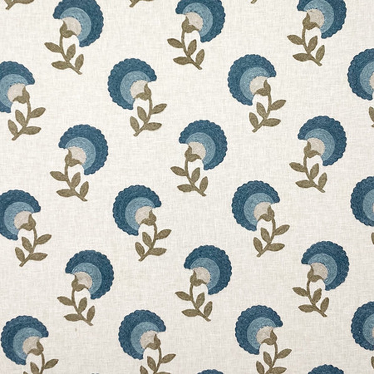 Kindly Expression Prussian by Carole Fabric
