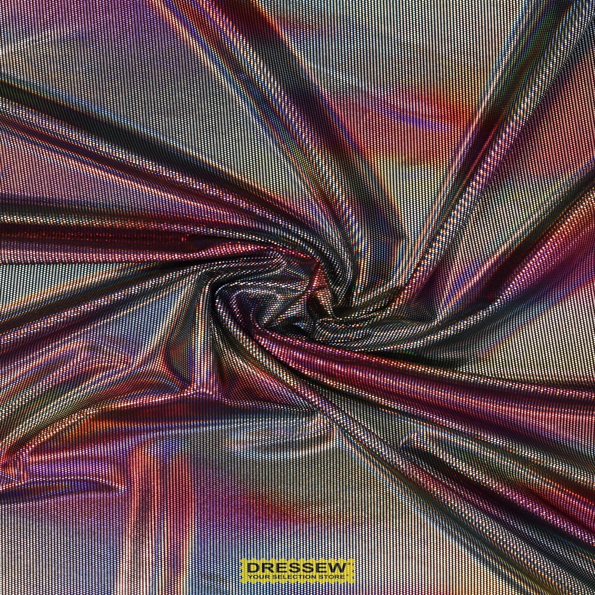 Metallique Oil Slick Lycra Multi