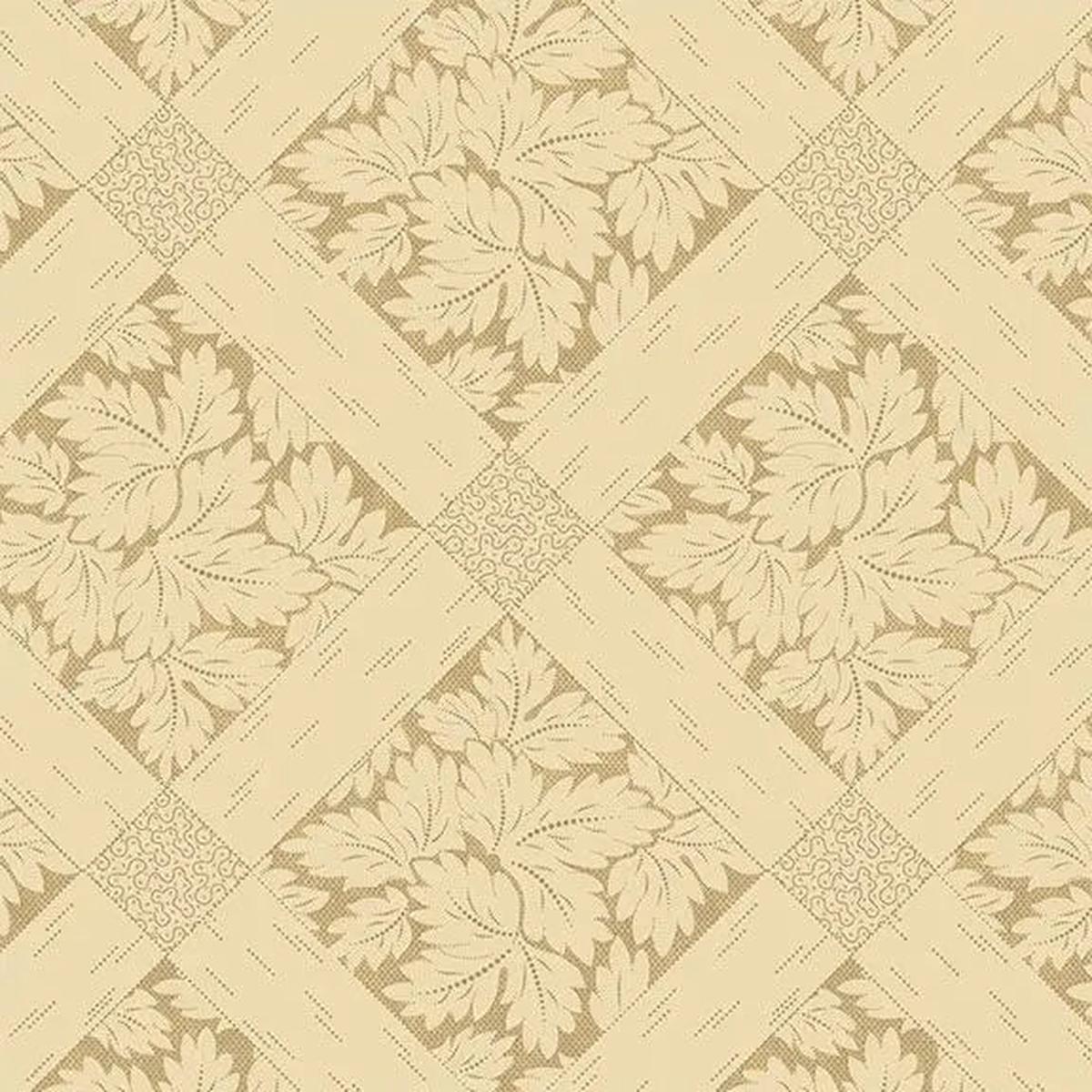 Natural Tan Vintage Charm Cotton Wideback Fabric per yard