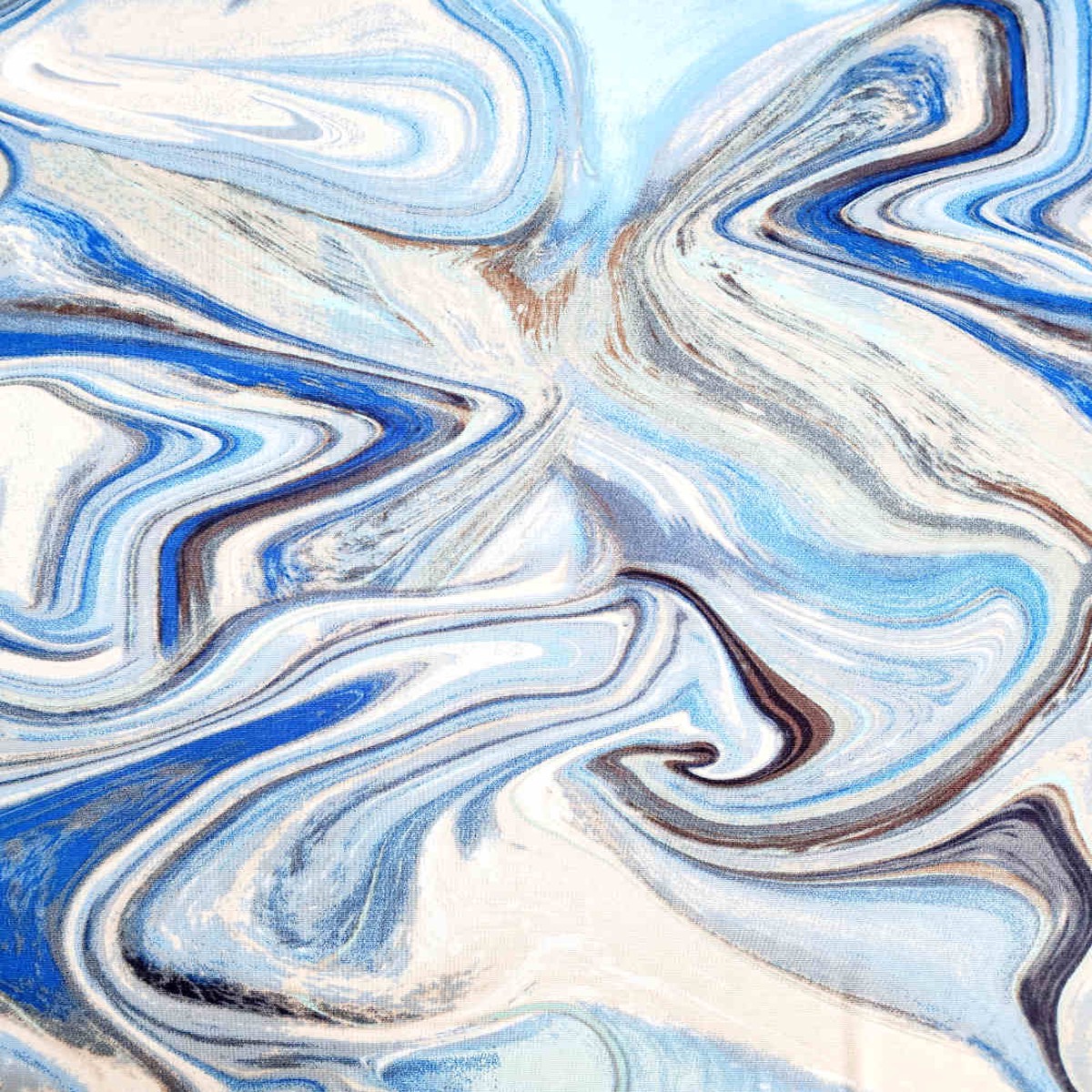 Printed Bon Bon - Abstract - Royal Blue
