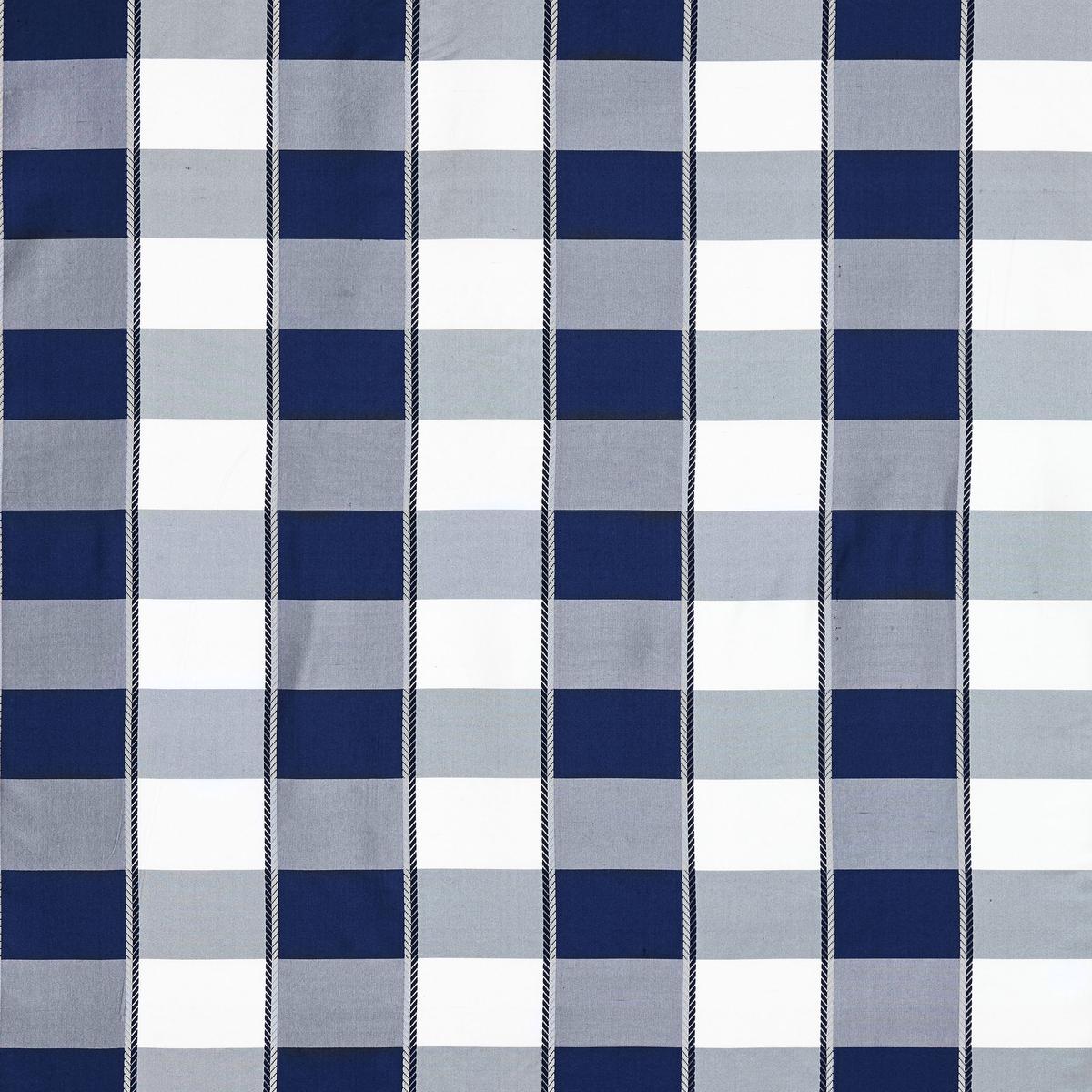 SCALAMANDRE CHELSEA CHECK FABRIC NAVY - SC 000927024 NEW SKU # SC270240009
